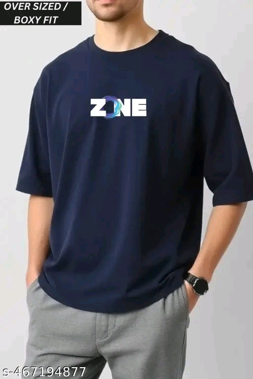 Men Cotton Blend Oversize Tshirts